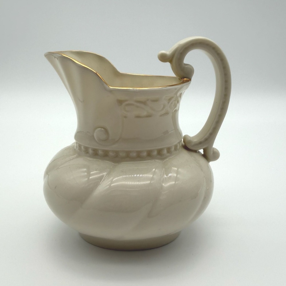 Lenox Colonial Collection Creamer Pitcher Ivory Gold Trim